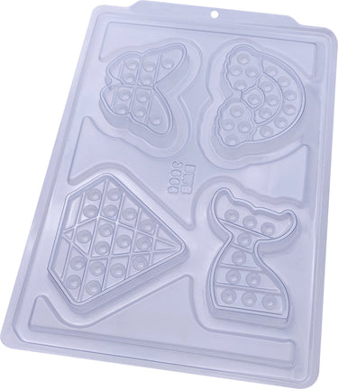 Forma De Chocolate - Forma Acetato Simples - Pop It Divertido 1 - BWB3666